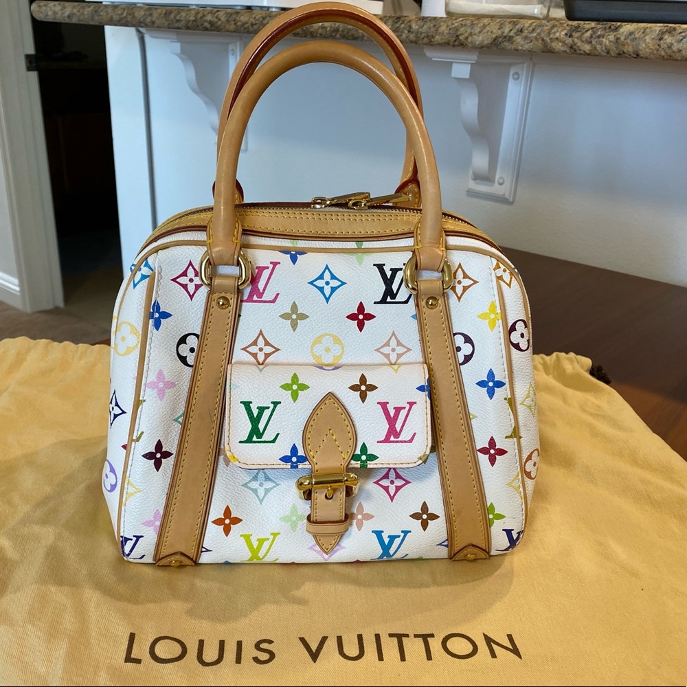 Louis Vuitton White Monogram Multicolore Priscilla